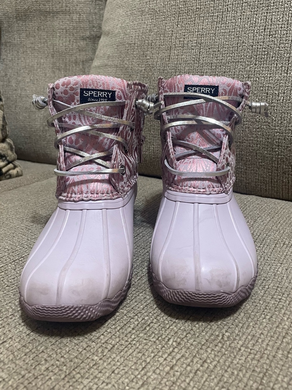 Sperry Kids' Lavender Waterproof Duck Boots